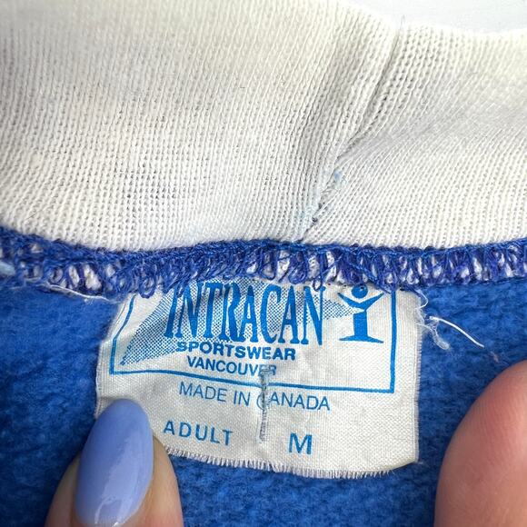 Vintage 80s Spirit of British Columbia Canada Sweatshirt Intracan Label Size M - Picture 7 of 9